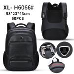 Notebook Business Casual Backpack PU Leather 23 Inch Travel And Leisure
