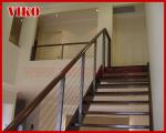 Steel Cable Stair VK78SC Carbon Steel Powder-coate Aluminum Baluster Treed Beech
