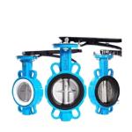 Ductile Iron Body Concentric Design Wafer Butterfly Valve for Straight Flow