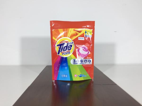 Cheap Printed 3 Side Seal MPE Stand Up Packaging Pouches for sale