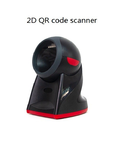 Desktop Omni Directional 60fps POS Barcode Scanner 4 mil Precision
