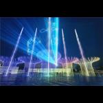 Multicolored LED Light Lake Fountains in Stainless Steel