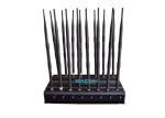 Desktop Wifi Mobile Phone Signal Jammer 16 Bands With 38w Power , 238x60x395mm