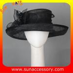 Elegant fancy Church sinamay hats for ladies ,Sinamay wide brimhats