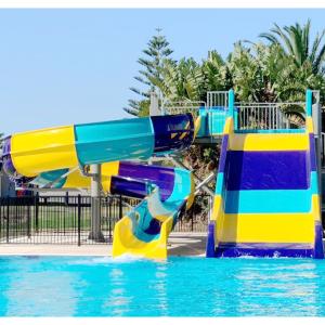 Quality OEM Inground Pool Waterslide Hotel Waterslide 500 Lbs Weight Capacity wholesale