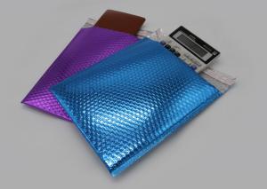 Quality Shimmer Gloss Metallic Bubble Mailers , Sliver And Matte Padded Bubble Bags wholesale