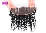 Peruvian Human Hair Lace Frontal Transparent 13X4 Ear To Ear Deep Curly