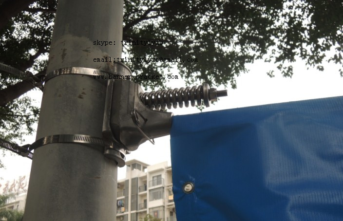 advertiisng sign banner street pole bracket