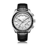 45mm Alloy Shell Mens Mechanical Watches Leather Strap Automatic Movement