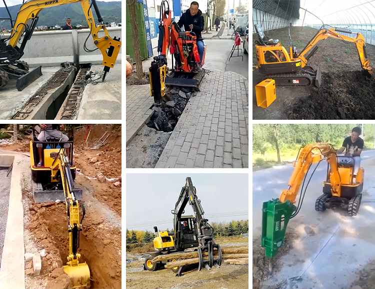 Standard Rated Speed Mini Digger Compact Crawler Excavator with Free Shipping