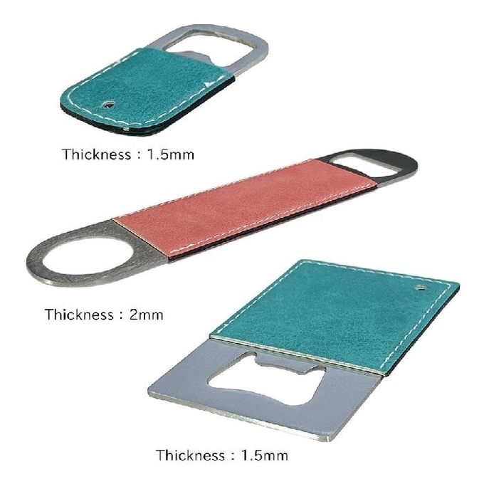 Printable Blank PU Leather Sublimation Bottle Opener