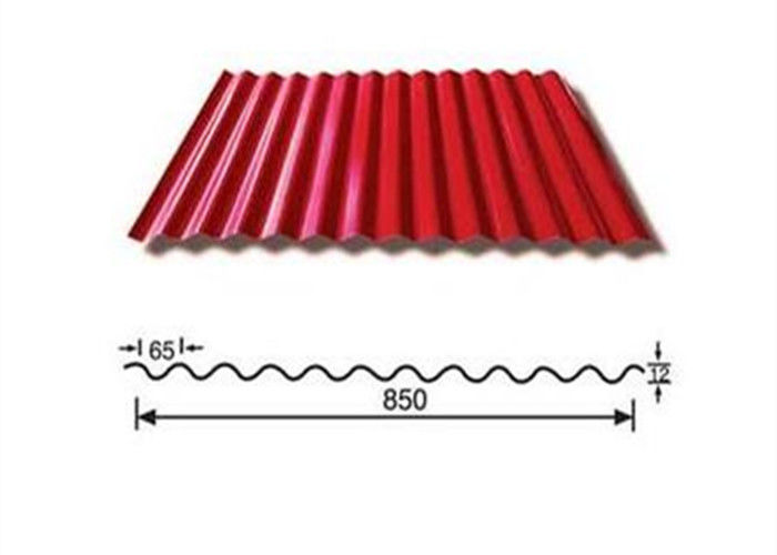 Colored Steel Roof Tile Roll Forming Machine , Cold Roll Forming Machines