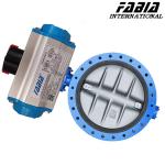 14 Inch 12 Inch 10 Inch Pneumatic Actuated Butterfly Valve Carbon Steel Flanged