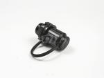 ISO Black Mini SC / APC Fiber Optic Adapter 0.2db Inserion Loss IP65 ISO