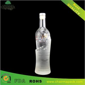 Quality Special-Shape Embossing Glass Bottle for Vodka wholesale