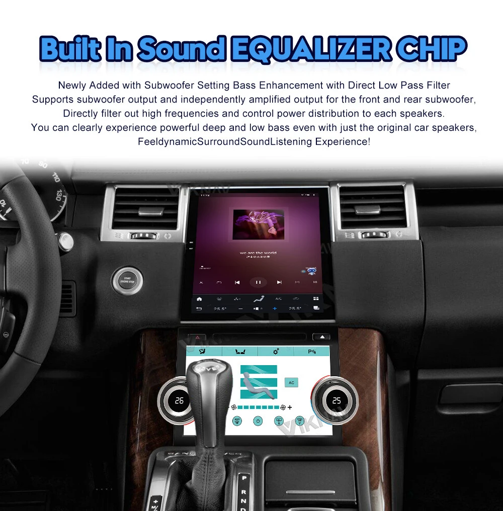 Viknav Car Radio For Range Rover Sport L320 ( 2011 2012 2013) 10.4'' Android Carplay GPS Navigation Multimedia Stereo
