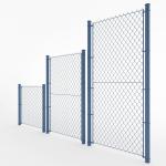 Garden Chain Link Fence PVC Coated Galvanized Green Vinyl Coated