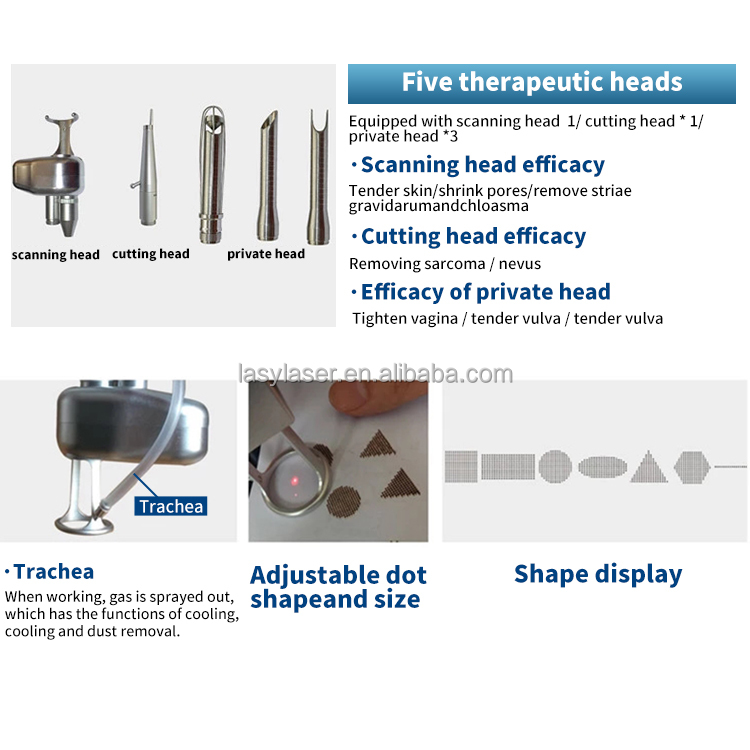Stationary Fractional Laser Co2 Machine Scar Removal Infrared Skin