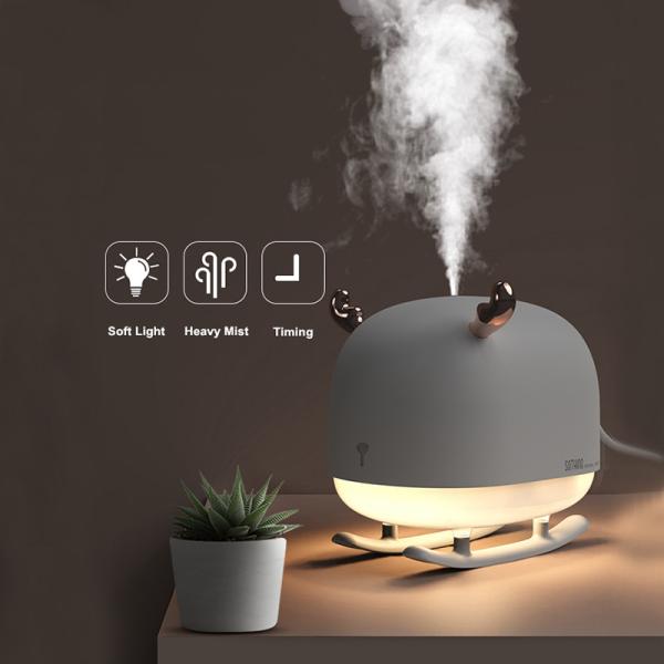 260ML Sleigh Deer Ultrasonic Air Humidifier Aroma Essential Oil Diffuser for