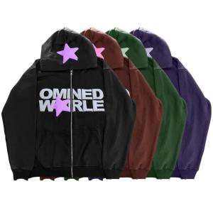 Quality Hoodies Heavyweight High Quality Cotton Fleece Full Hoodie Custom Embroidered Zip up wholesale