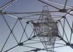 Electricity Transmission Line Steel Towers , 10KV - 1000KV Steel Tube Tower