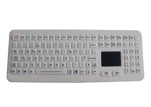 Quality Silicone Rubber PS2 Waterproof Medical Keyboard 17mA With Touchpad wholesale
