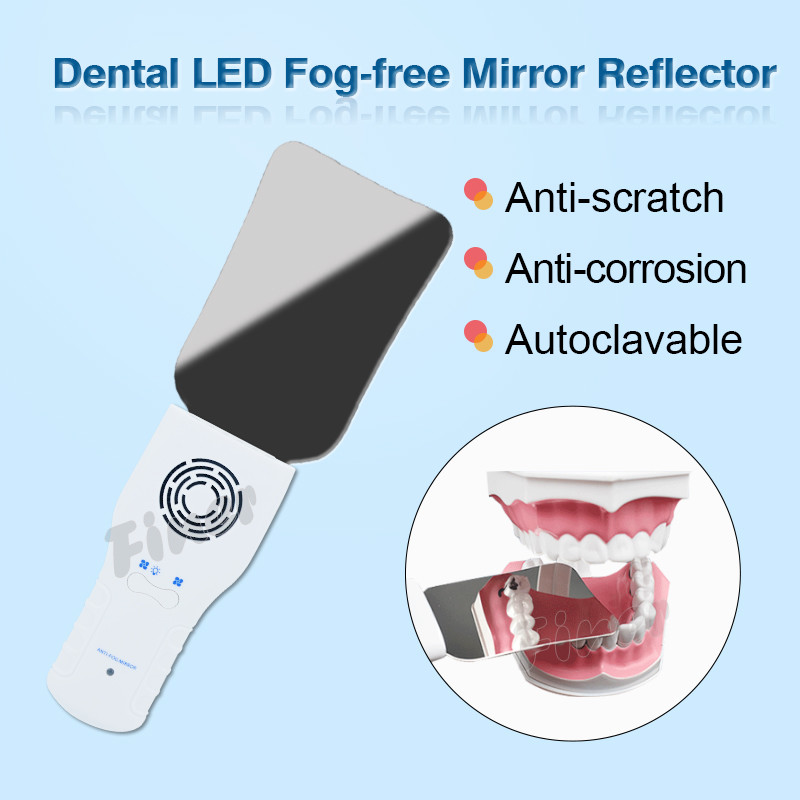 Orthodontic Practical LED Fog Free Photo Mirror Reflector Stainless Steel