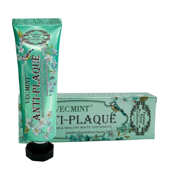 Flower Flavor Aloe Vera Toothpaste 100g Tube Teeth Whitening Oral Care with LILY