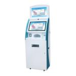 Free Standing Touch Screen Payment Kiosk 22 Inch Capacitive Self Service Kiosk
