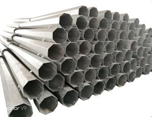 Quality 220KV Galvanized Polygonal Street Electric Service Pole wholesale