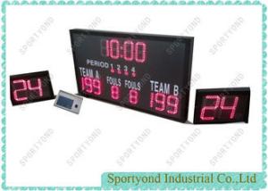 Quality Wireless Control High School Basketball Scores , Digital Led Electronic Scoreboard wholesale