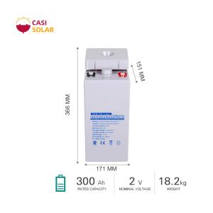 Quality JGFM Maintenance Free Battery 2v 300ah Energy Storage wholesale