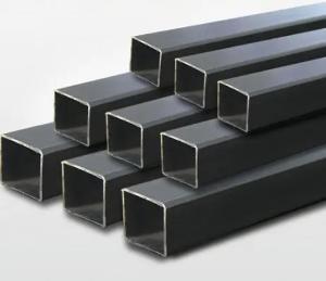 China Galvanized Steel Pipe ASTM A500 Standard Welded Black Powder Coated Square Steel Pipes on sale