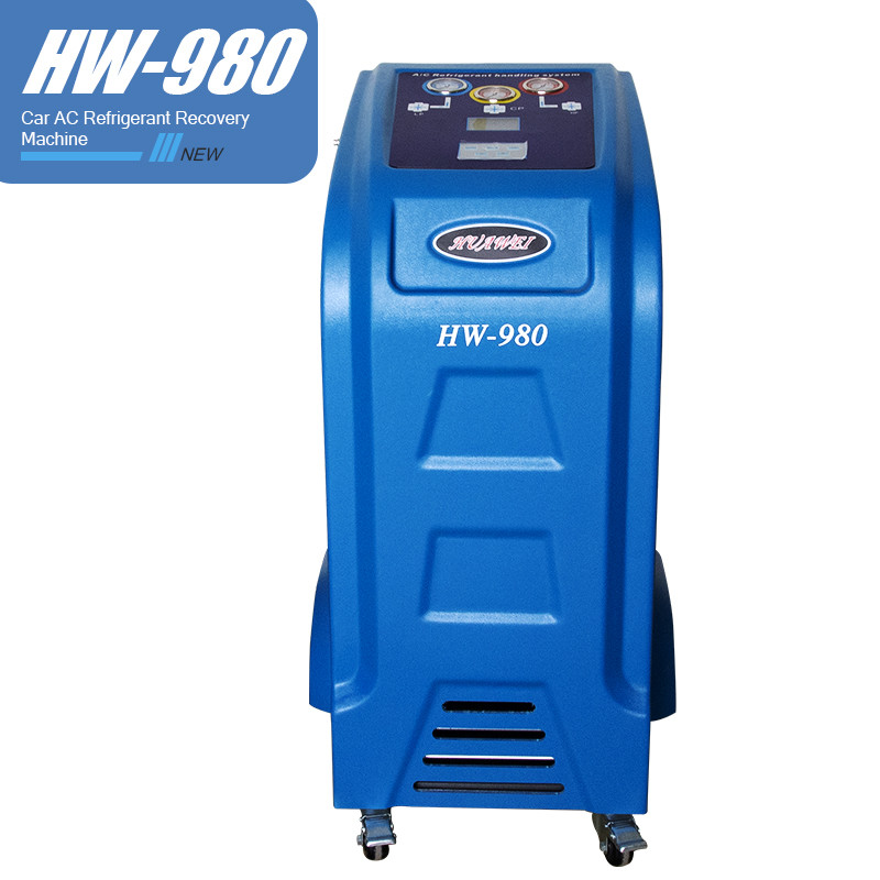 R134a Huawei 980 Automotive AC Recovery Machine 750W 5.4m3/H