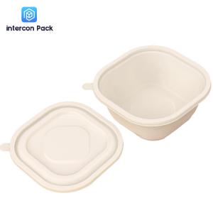 Quality Ovenable Paper Food Tray With Lid 540ml Sugarcane Bagasse Matrial wholesale