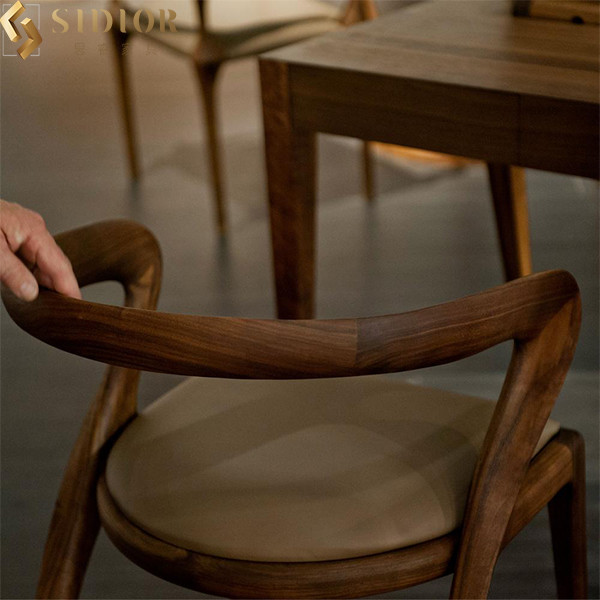Multi Color Modern Solid Wood Dining Chairs Low Back 75cm Height