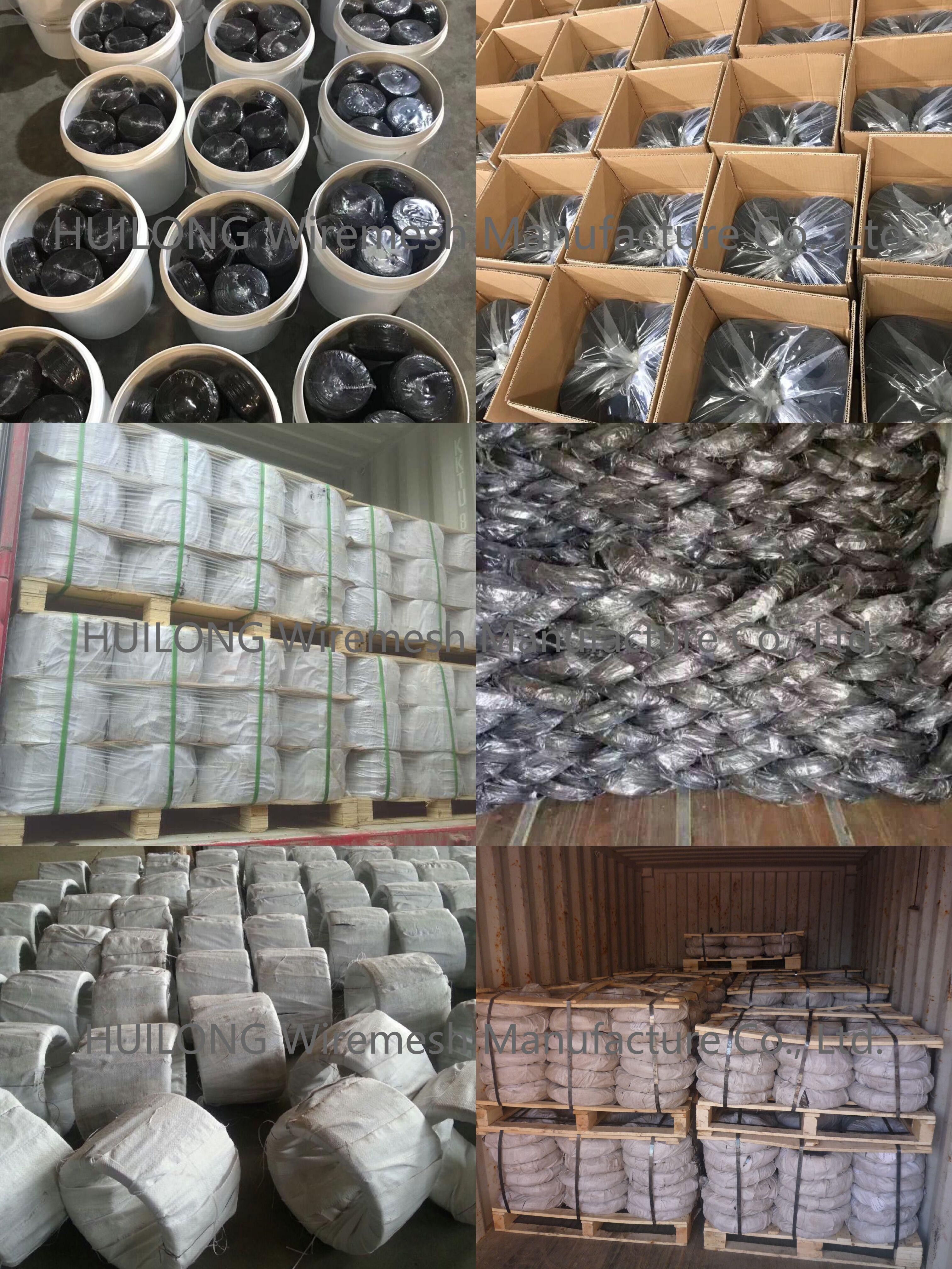 HUILONG 150mm Double Loop Rebar Tie Wire Galvanized 1000 Pcs / Bundles