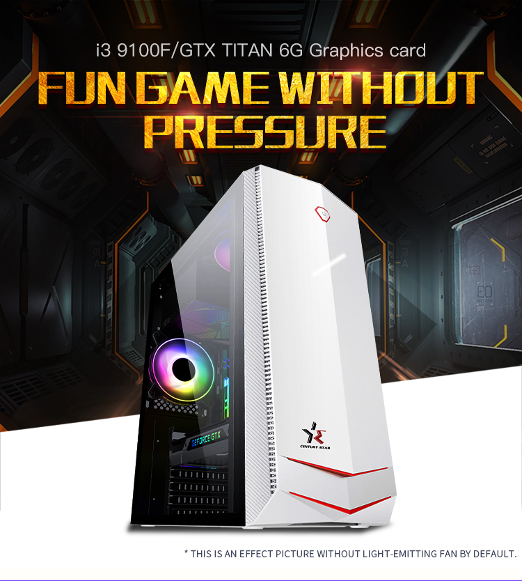 Core I3 9100F Gaming PC Desktops Meijie Onda B356M Board Sahara Pirates 420V Mute Power