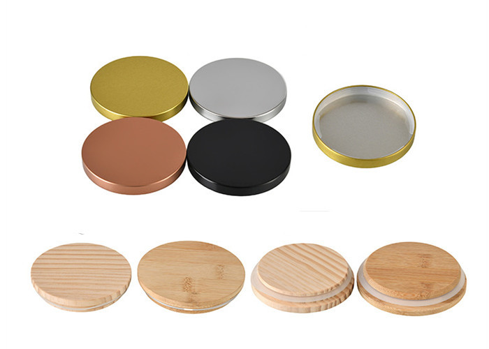 U Shape 4oz 6oz 8oz 10oz 12oz Empty Clear Scented Glass Candle Jars with Wooden Lid