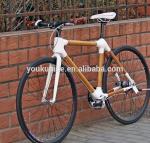 26" Fixed Gear Aluminum Bamboo Mountain Bike