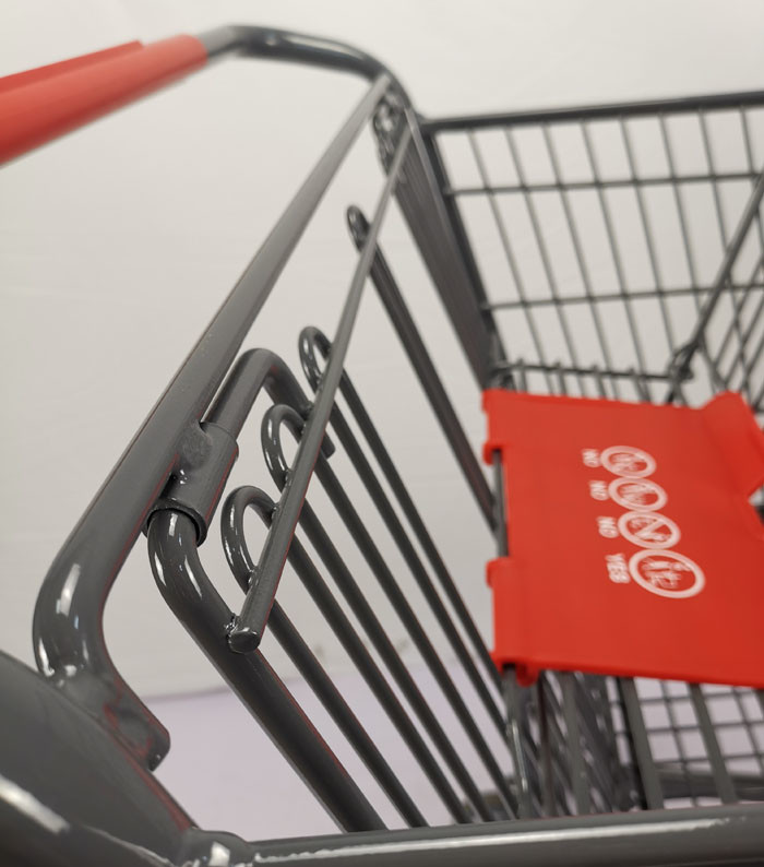 Customizable 125L Grocery Shopping Trolley Q195 Steel Large Shopping Cart