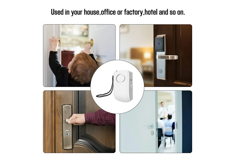 ABS Wireless Vibration Security Alarm 90*56*27mm RoHs Approved