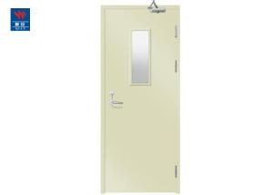 Quality Galvanized Steel Fire Rated Doors 1000*2100*100mm With 6mm Glass wholesale