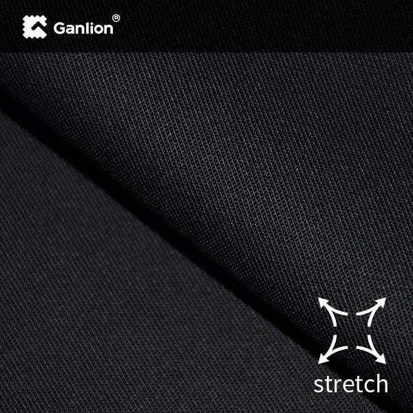 Black Cotton Polyester polyolefine fiber Stretched Workwear Fabric 235GSM Full Sleeve Shirts