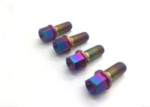 China 28mm Titanium Alloy Bolts Titanium Wheel Lug Bolt Taper Head Bolt M14 X 1.5 on sale
