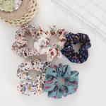 Flower Hair Scrunchies For Toddlers Thick Thin Hair Simple Hair Circle Girl