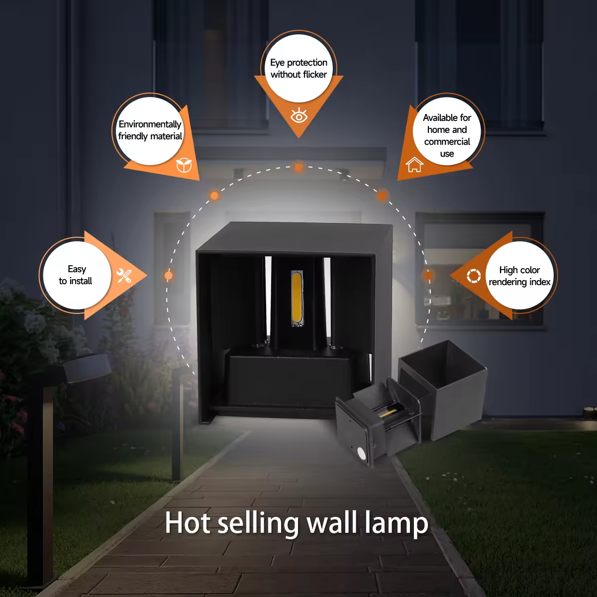 Garden Outdoor Aluminum Vintage Waterproof LED Wall Light for Hotel Lighting Solutions