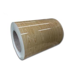 Quality 0.5x1000mm Color Polyester Coating Wood Grain Painted Coil wholesale