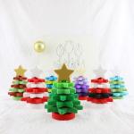 Babe Soft Silicone Stacking Rings Blocks With Christmas Tree Shape
