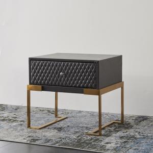 Quality Luxury Hotel Modern Nightstand Wooden Bedside Table With Metal Legs wholesale